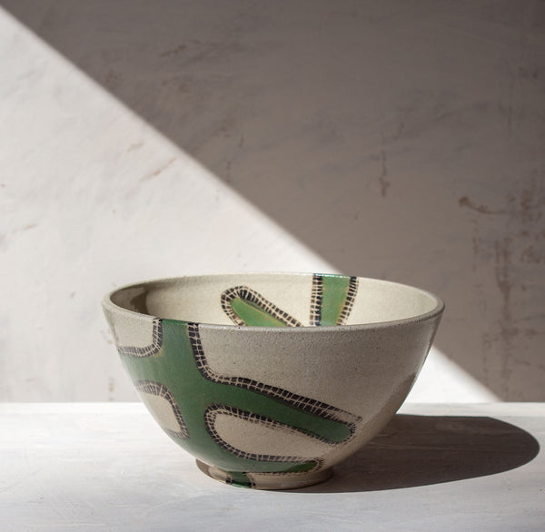 Moss Pathways - Rounded Bowl