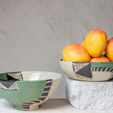 Moss Pathways - Splayed Bowl