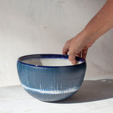 Painterly Blue Steel - Rounded Bowl #2