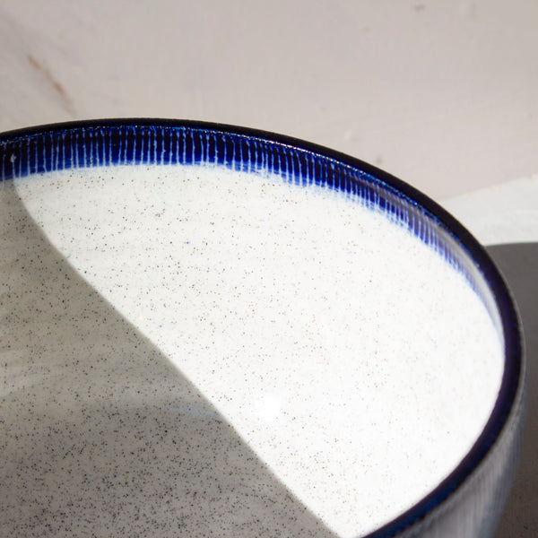 Painterly Blue Steel - Rounded Bowl #2