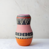 Tri Burst Candy Cane - Contoured Vase