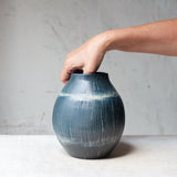 Painterly Blue Steel - Classic Vase