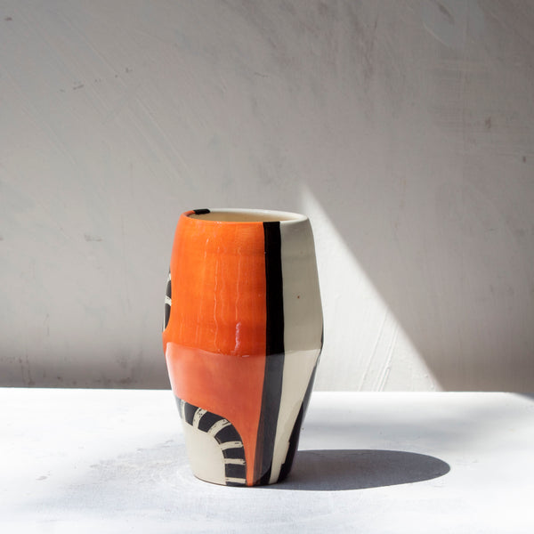 Sunset Pathways - Angular Vase