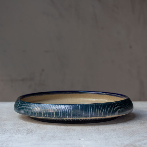 Painterly Blue Steel - Deep Plate