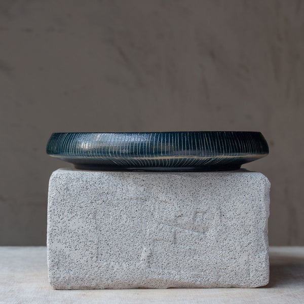 Painterly Blue Steel - Deep Plate