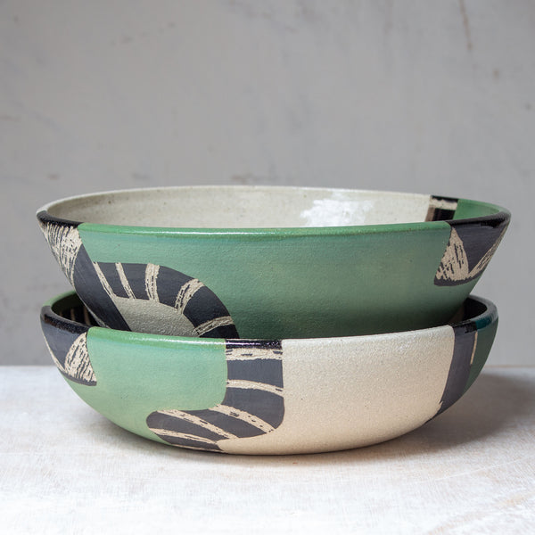 Moss Pathways - Rounded Platter