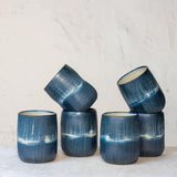 Painterly Blue Steel - Dimple Tumbler