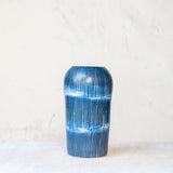 Painterly Blue Steel - Enclosed Vase