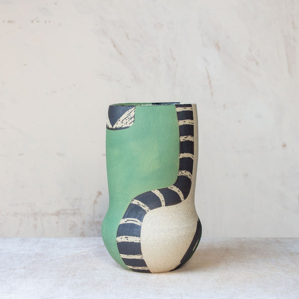 Moss Pathways - Distorted Vase