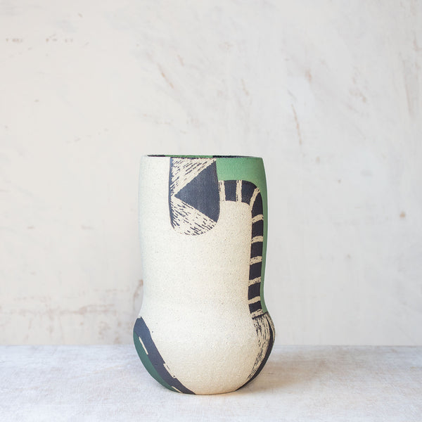 Moss Pathways - Distorted Vase