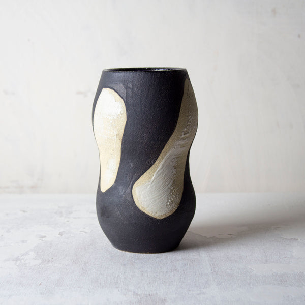 Slip Brushstrokes - Figurative Vase