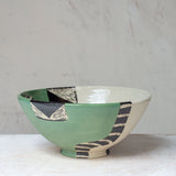 Moss Pathways - Splayed Bowl