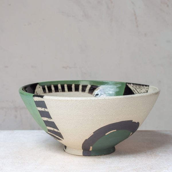 Moss Pathways - Splayed Bowl