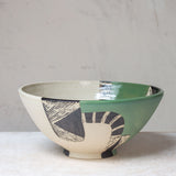 Moss Pathways - Splayed Bowl