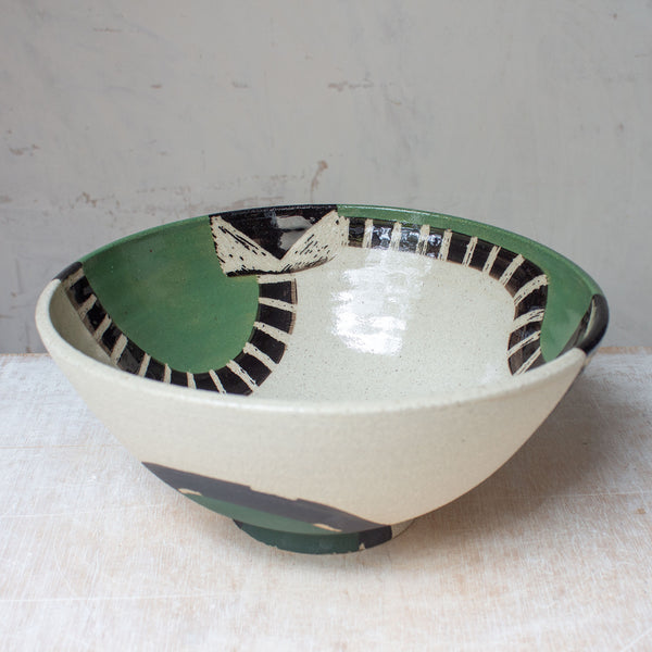 Moss Pathways - Splayed Bowl