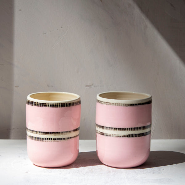 Pink Stitched Up - Med Planter