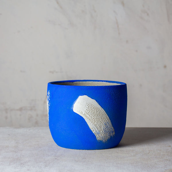 Slip Brushstrokes - Planter