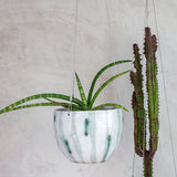 Lichen - Med Rounded Hanging Planter