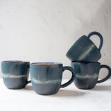 Painterly Blue Steel - Rounded Mug