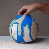 Slip Brushstrokes - Orb Vase