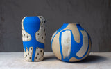 Slip Brushstrokes - Orb Vase