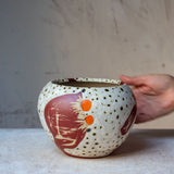 Flaming Fronds - Orb Vase