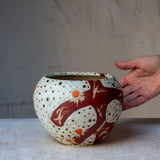 Flaming Fronds - Orb Vase