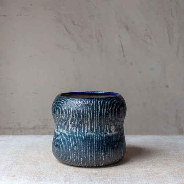 Painterly Blue Steel - Peanut Planter