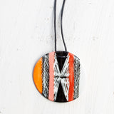 Pendant - Tri Burst Red