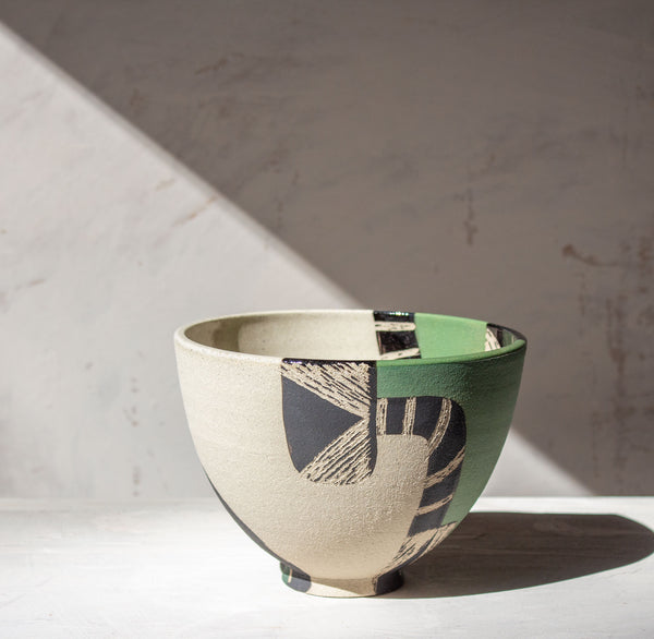 Moss Pathways - Rounded Bowl
