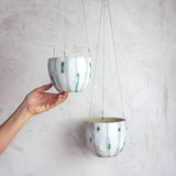 Lichen - Med Rounded Hanging Planter