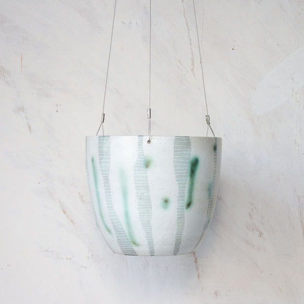 Lichen - Lg Rounded Hanging Planter
