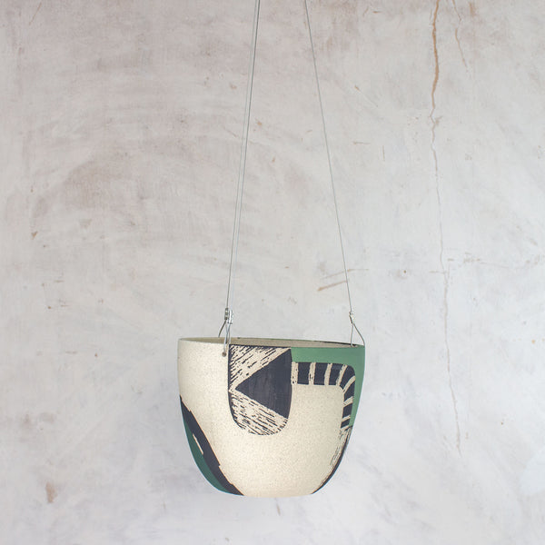 Moss Pathways - Lg Rounded Hanging Planter