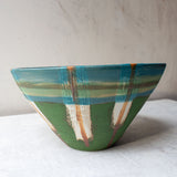 SECOND - Moss Check leaning bowl