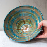 SECOND - Moss Check leaning bowl