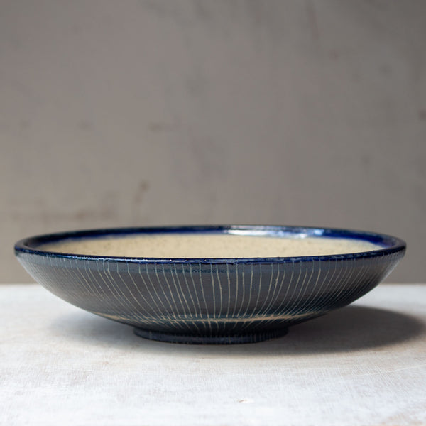 Painterly Blue Steel - Med Platter