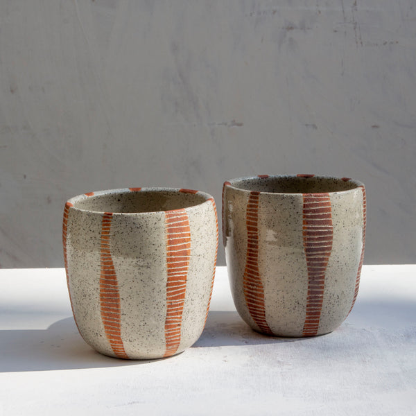 Finger Line  - Terracotta Tumbler