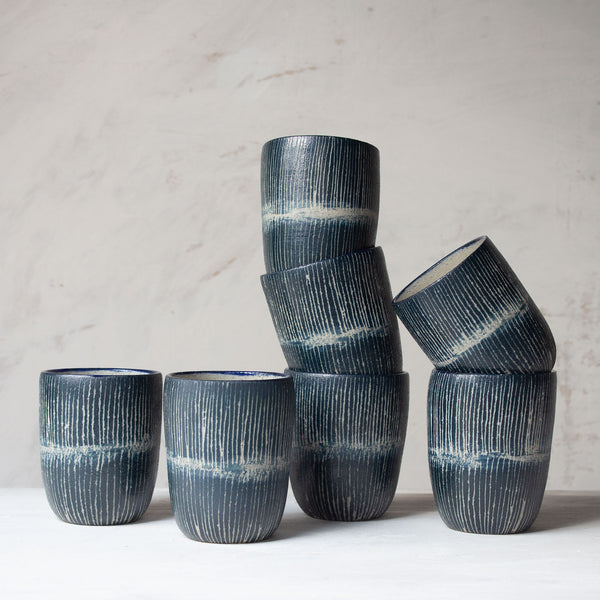 Painterly Blue Steel - Tumbler