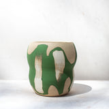 Slip Brushstrokes - Contoured Vessel