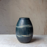 Painterly Blue Steel - Urn Vase