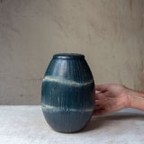 Painterly Blue Steel - Urn Vase