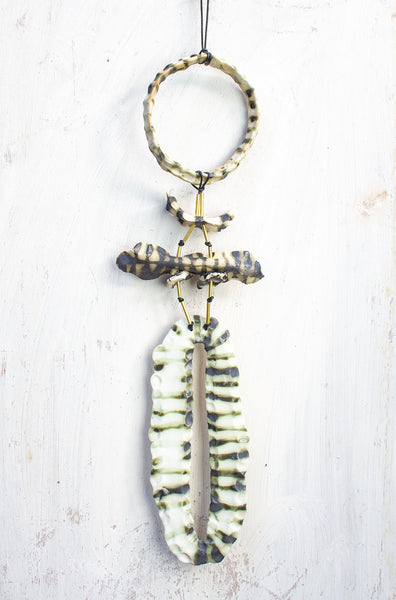 Tidal Talisman #1 - Ceramic wall piece