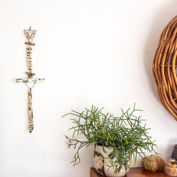 Tidal Talisman #4 - Ceramic wall piece