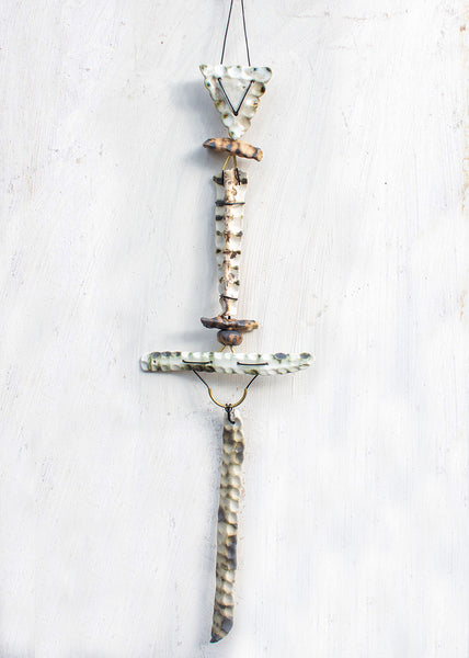 Tidal Talisman #4 - Ceramic wall piece