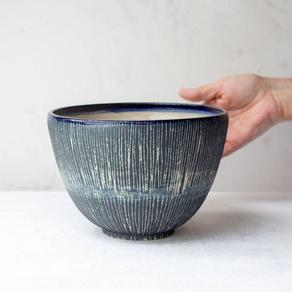 Painterly Blue Steel - Bowl #5