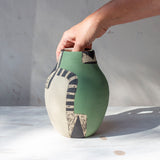 Moss Pathways - Fluted Vase #2