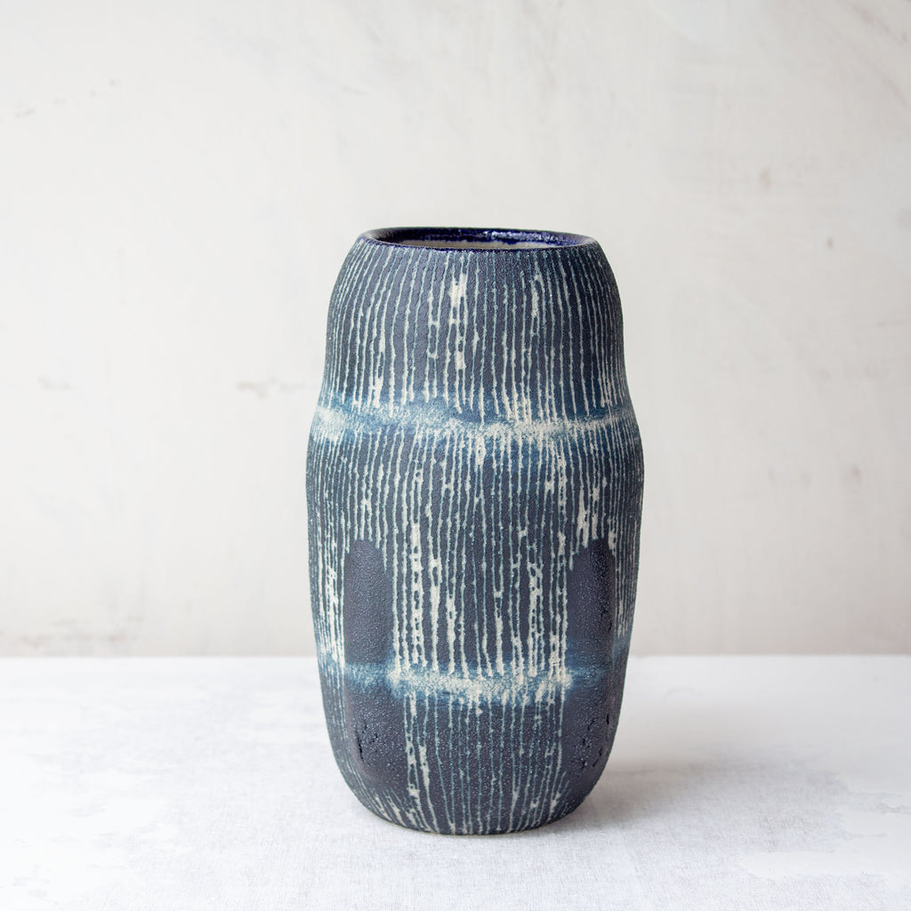 Distorted Vase Painterly Blue Steel - Distorted Vase | TRADE the MARK