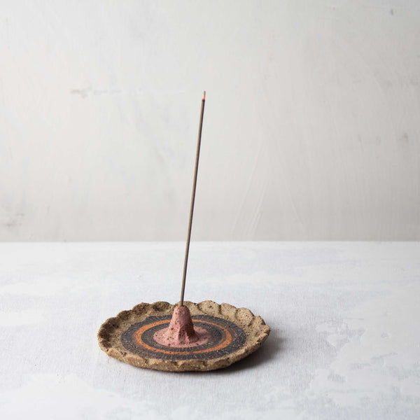 Around the Path -  Pink & Orange Incense Burner