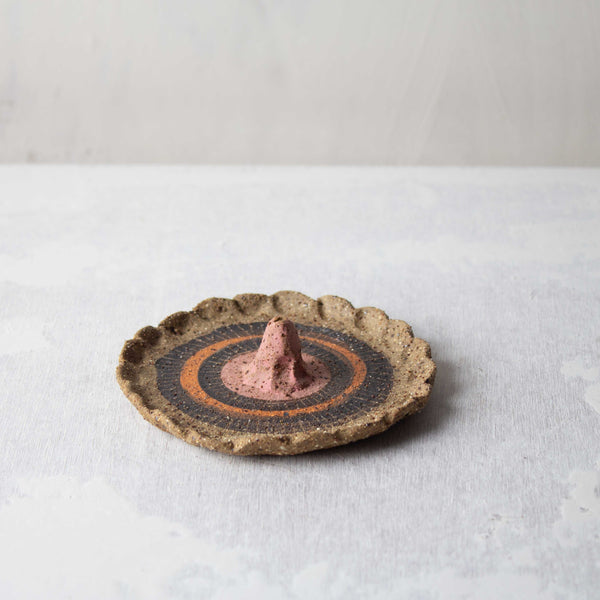 Around the Path -  Pink & Orange Incense Burner