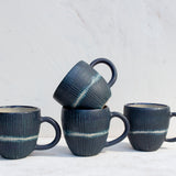 Painterly Blue Steel - Rounded Mug